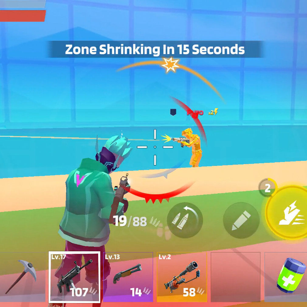 1v1LOL　狙いを定めるスクリーンショット
