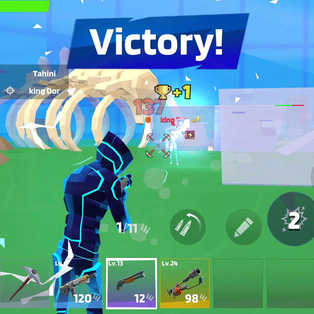 1v1LOL　バトルで勝利するスクリーンショット