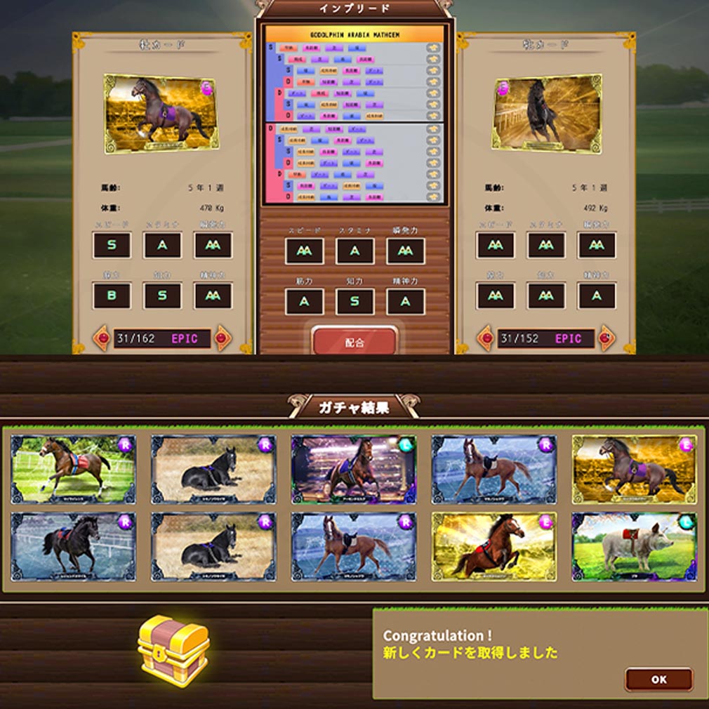 Crypto Stakes　配合、ガチャ結果スクリーンショット