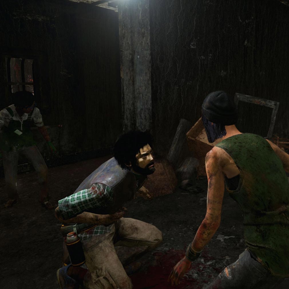 Dead by Daylight（デドバ）　『サバイバー』同士で手当てし合うスクリーンショット