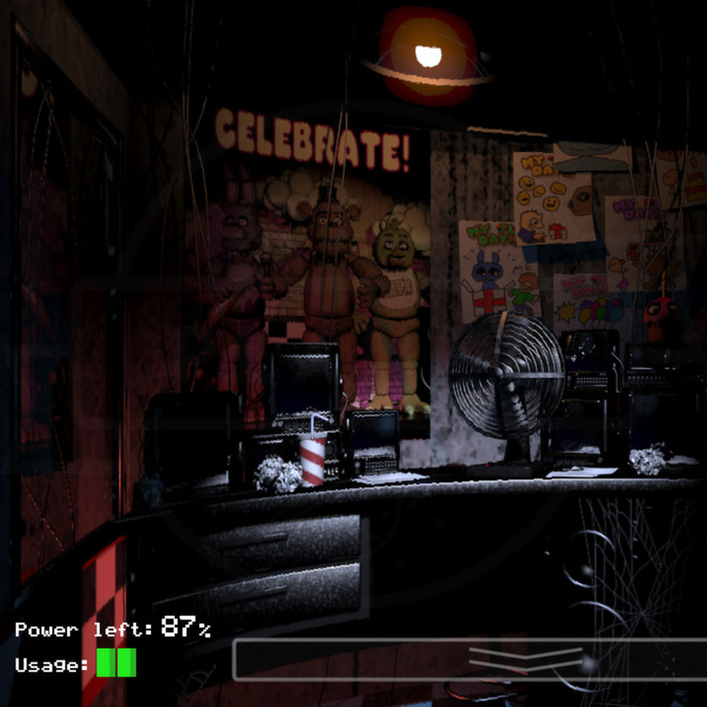 Five Nights at Freddy’s（FNAF1）　ピザ屋で夜間警備員を務めるスクリーンショット