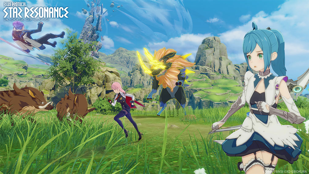 ブループロトコル:スターレゾナンス(Blue Protocol: Star Resonance) バトルスクリーンショット