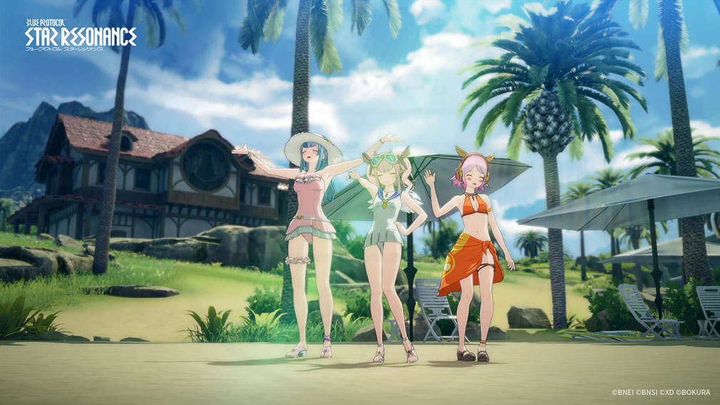 ブループロトコル：スターレゾナンス（Blue Protocol: Star Resonance）　アニメ調のキャラクターが登場する紹介イメージ