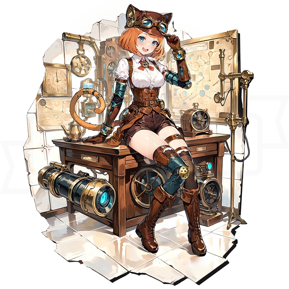 雀エボライブ（じゃんえぼ）　雀ドールキャラクター『一文字リツ』紹介イメージ