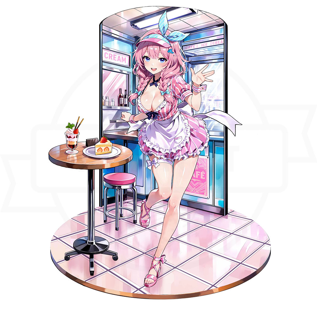 雀エボライブ（じゃんえぼ）　雀ドールキャラクター『如月ナツハ』紹介イメージ