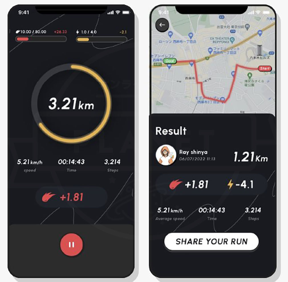 ヘルスリー（HEALTHREE）　トークン獲得紹介イメージ