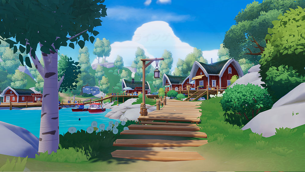 ハートピアスローライフ　『おとぎ話』のような世界紹介イメージ