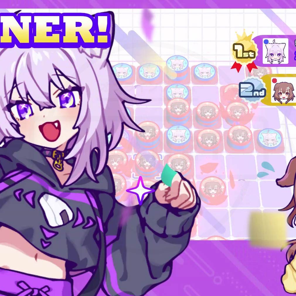 #ホロリバーシ 対戦結果スクリーンショット