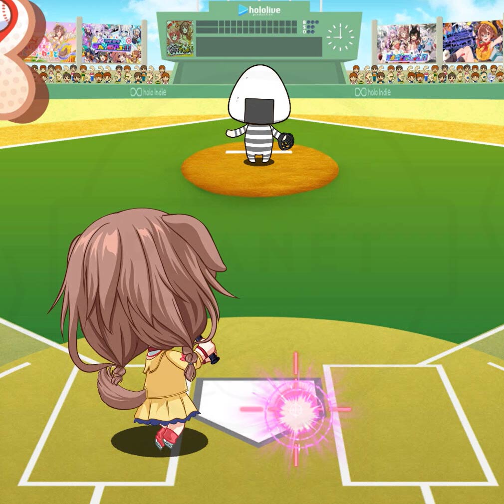 ころさんのホームWAN!ダービー バッティングアクションスクリーンショット