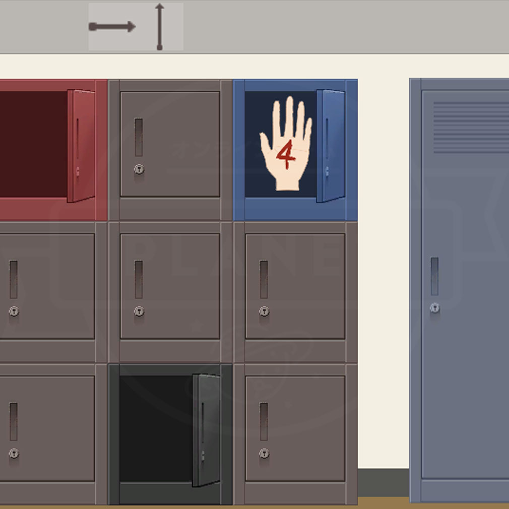 知らない教室 ロッカーからアイテムを獲得するスクリーンショット