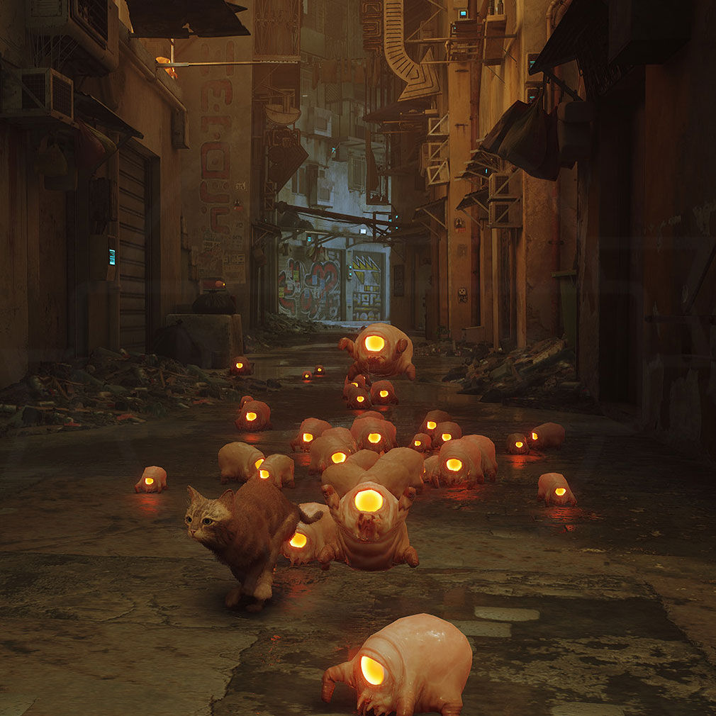 Stray(ストレイ) 危険なモノとのアクションスクリーンショット