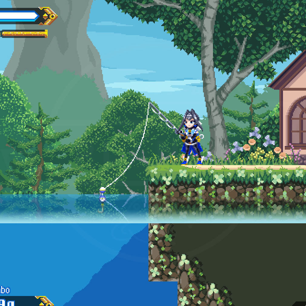 Chrono Gear: Warden of Time(クロノギア) 『釣り』をするスクリーンショット