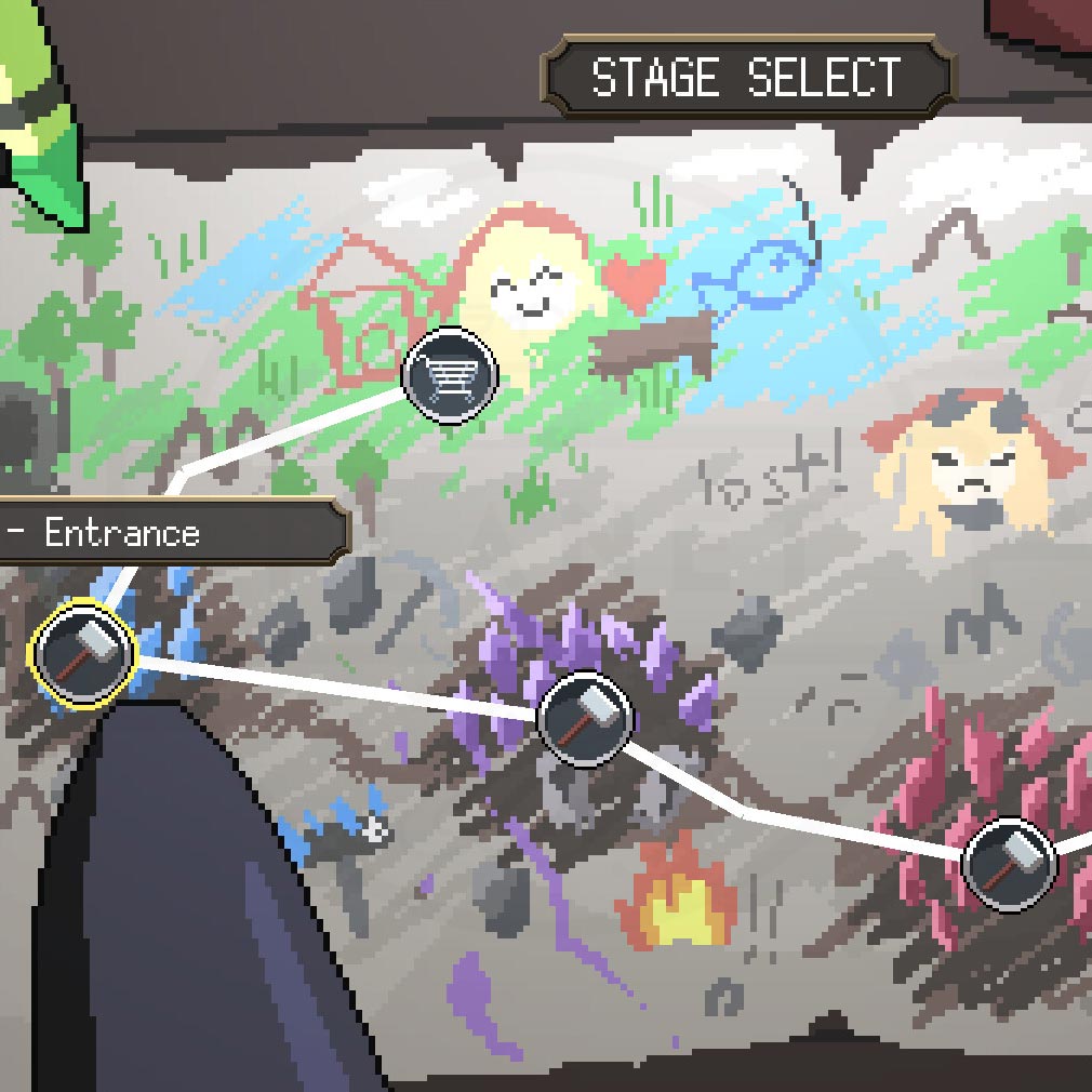 Kaelaverse: Pemascape(カエラ・コヴァルスキア) ステージ選択スクリーンショット