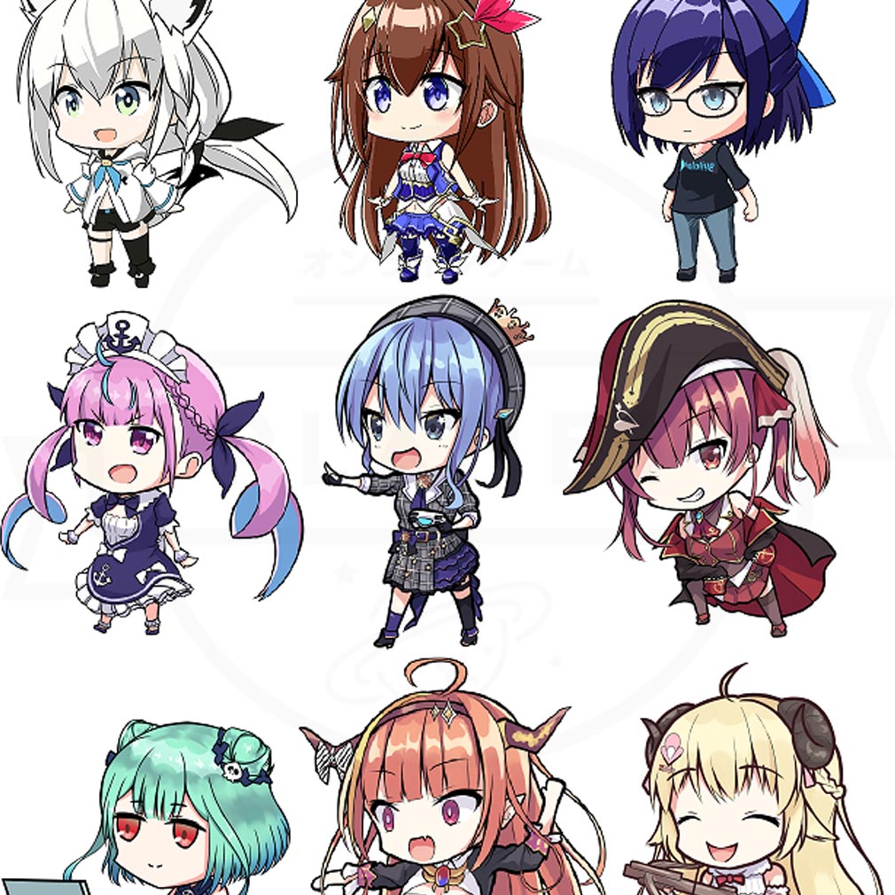 ホロのアクション 登場する総勢9名のライバー紹介イメージ