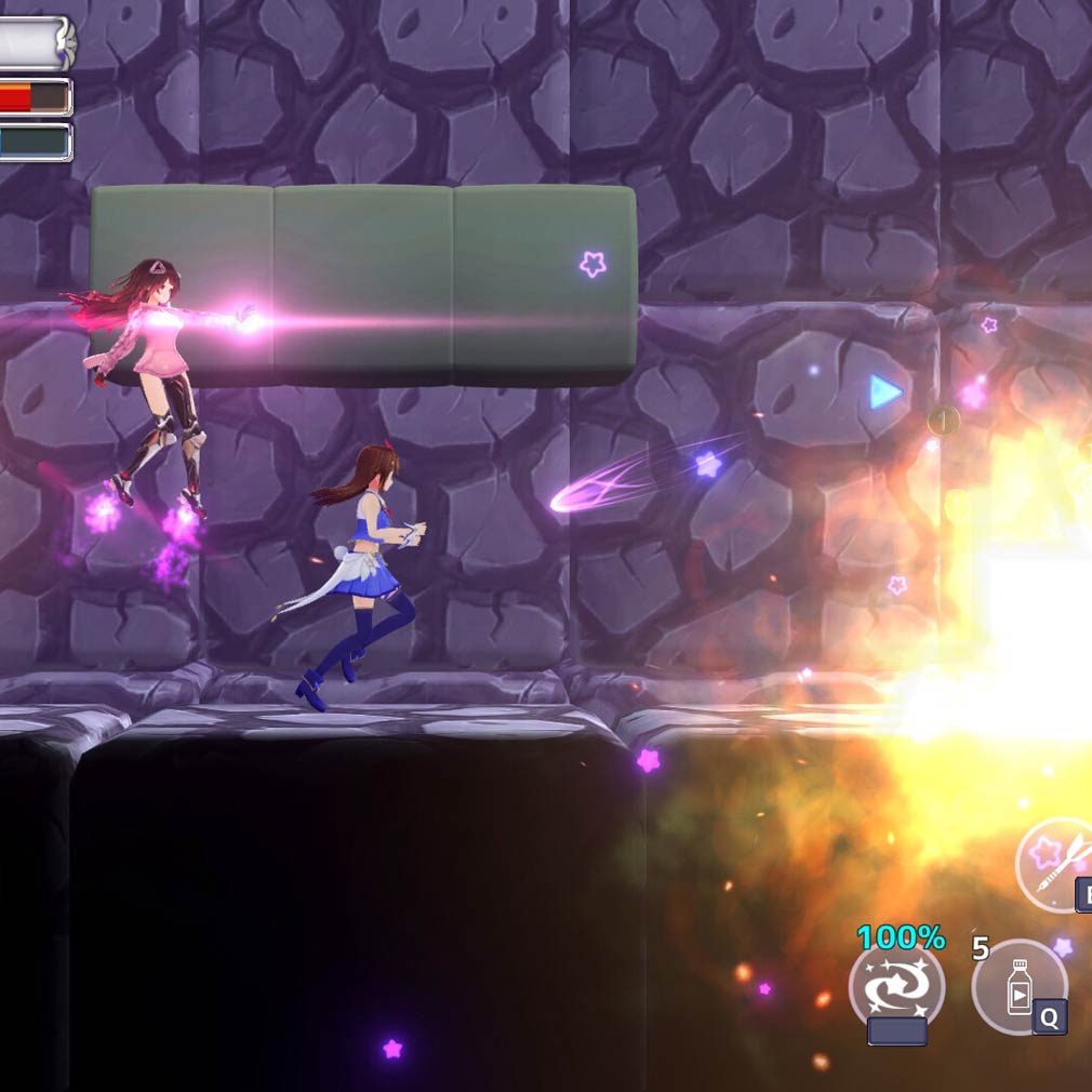 スターそらイトファンタジー ~空へ届く魔法~ 他のホロメンと協力するバトルスクリーンショット