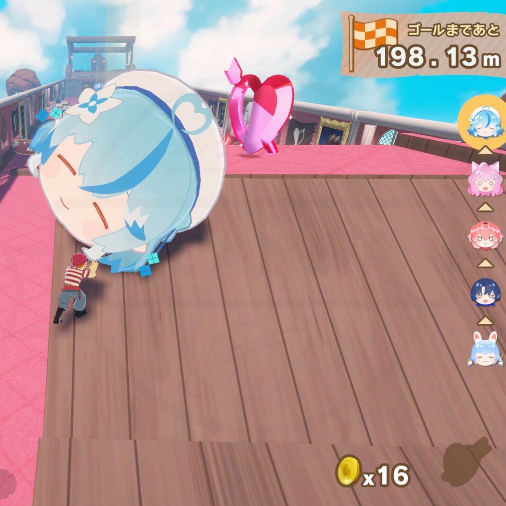 ホロライブごろごろマウンテン お宝同士をくっつけて成長させていくスクリーンショット