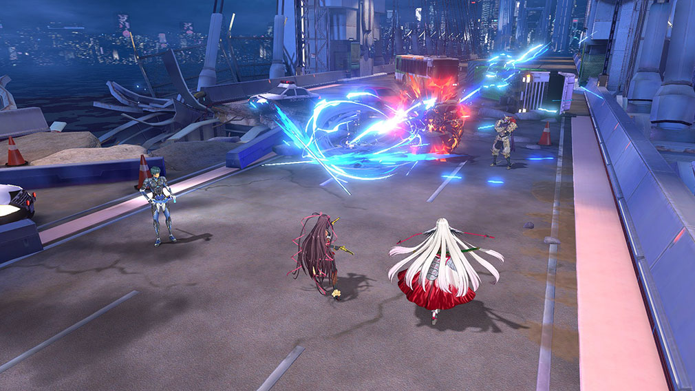 対魔忍スクワッド 魅力的なキャラたちが全員3Dモデルで描かれた戦略バトルスクリーンショット