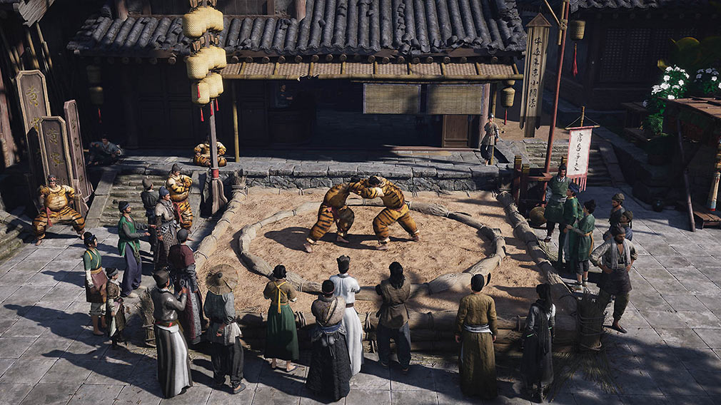 風燕伝Where Winds Meet 街中で相撲を取れるスクリーンショット