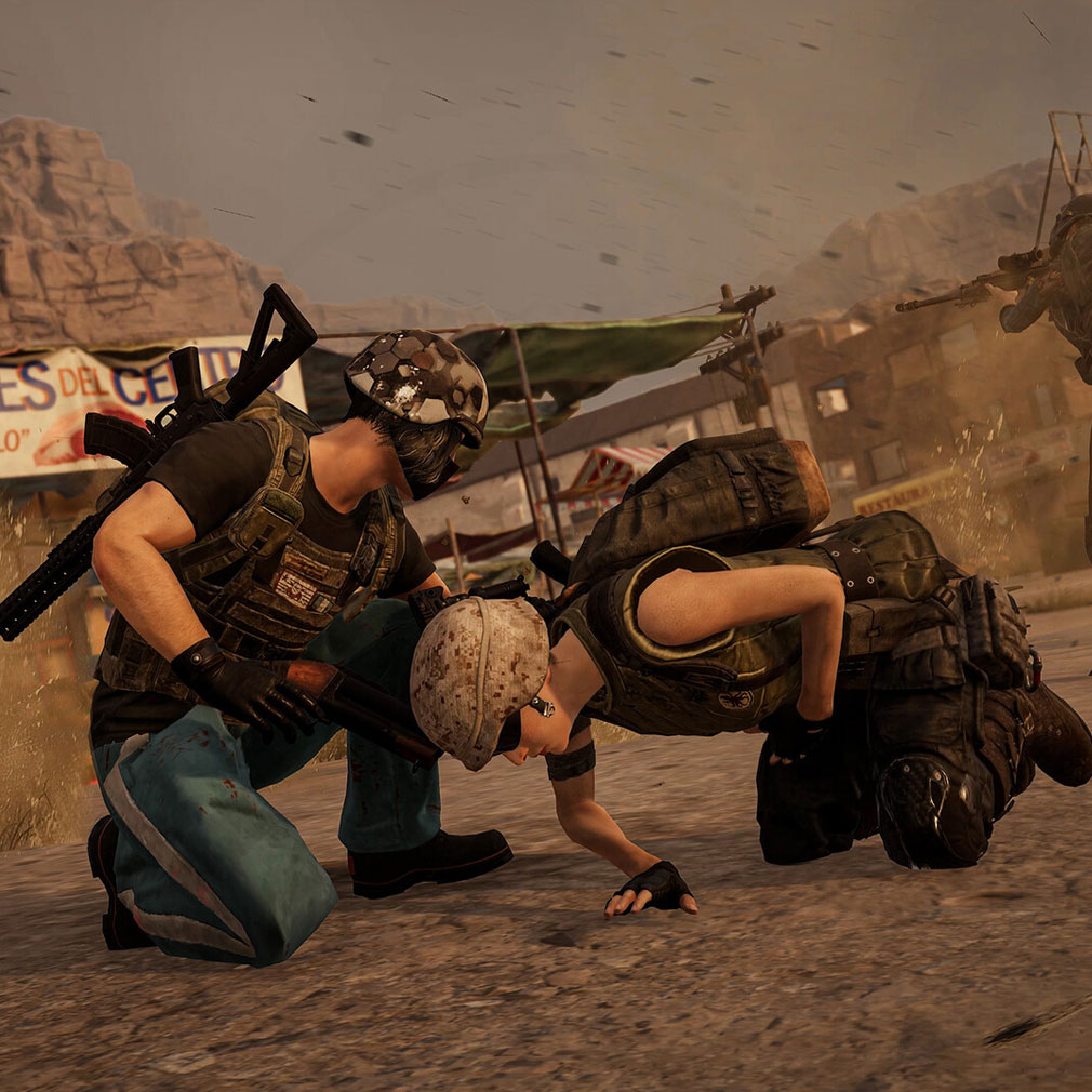 PUBG(PLAYERUNKNOWN’S BATTLEGROUNDS) 仲間と一緒に生き残りをかけて戦うスクリーンショット