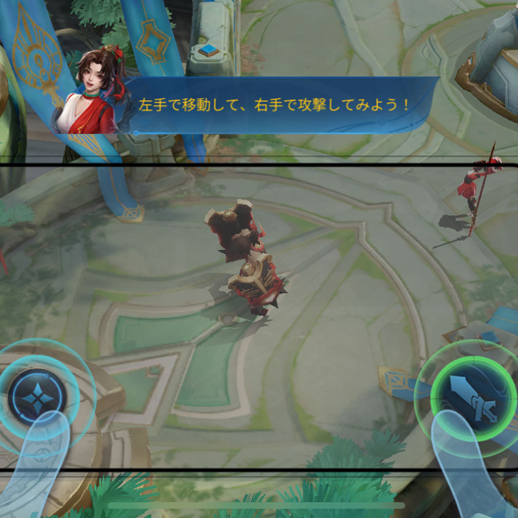 Honor of Kings(オナーオブキングス) プレイの操作方法チュートリアルスクリーンショット