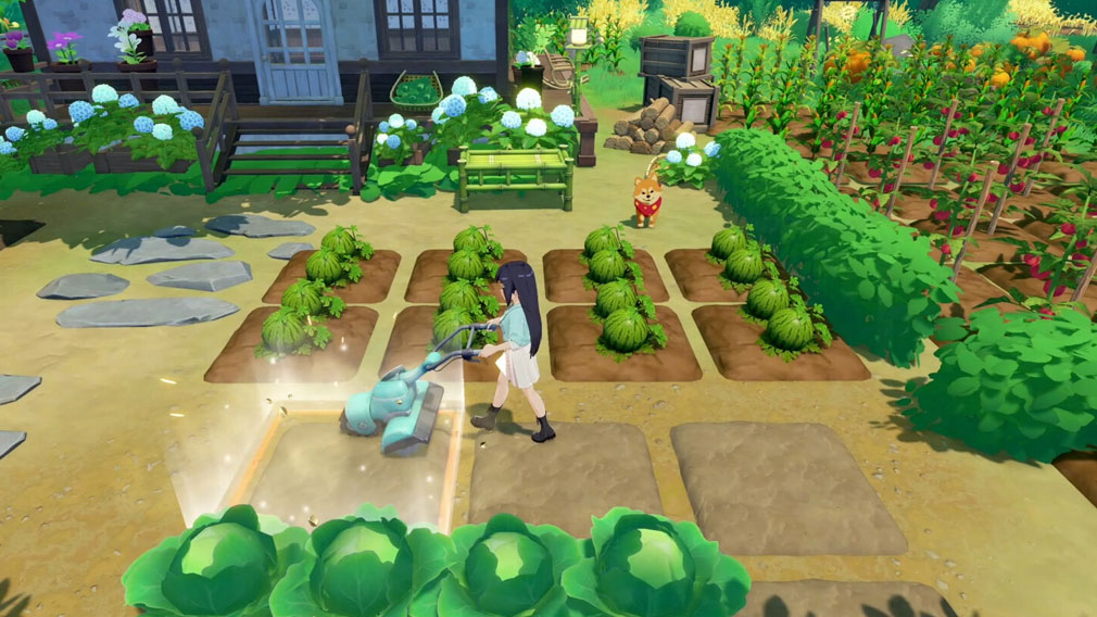 スターサンド・アイランド(Starsand Island) 工具を使って作物を栽培するスクリーンショット