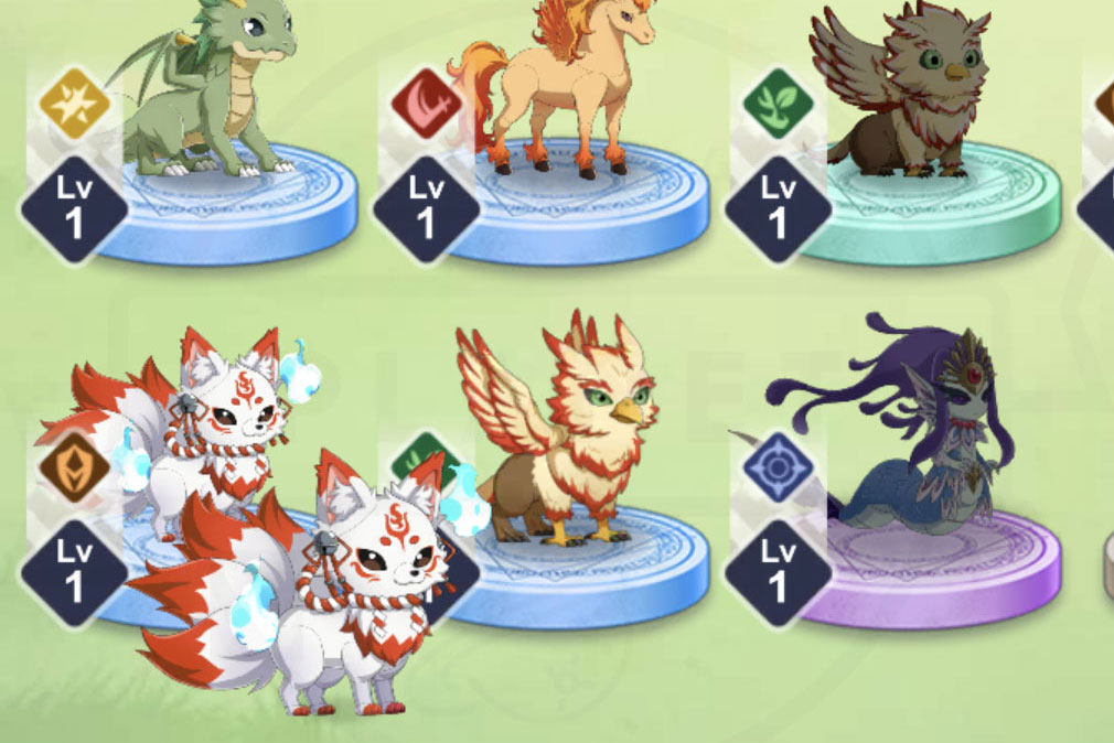 異世界はスマートフォンとともに。ファンタジアコネクト（イセコネ）　同じ『神獣』はドラッグアンドドロップで合成するスクリーンショット