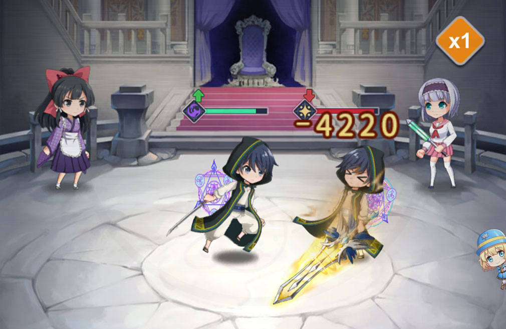 異世界はスマートフォンとともに。ファンタジアコネクト（イセコネ）　PvP（対人戦）バトルスクリーンショット