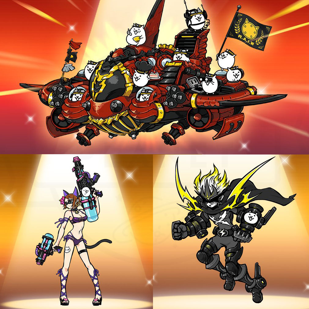 にゃんこ大戦争 色々なにゃんこキャラが登場するスクリーンショット