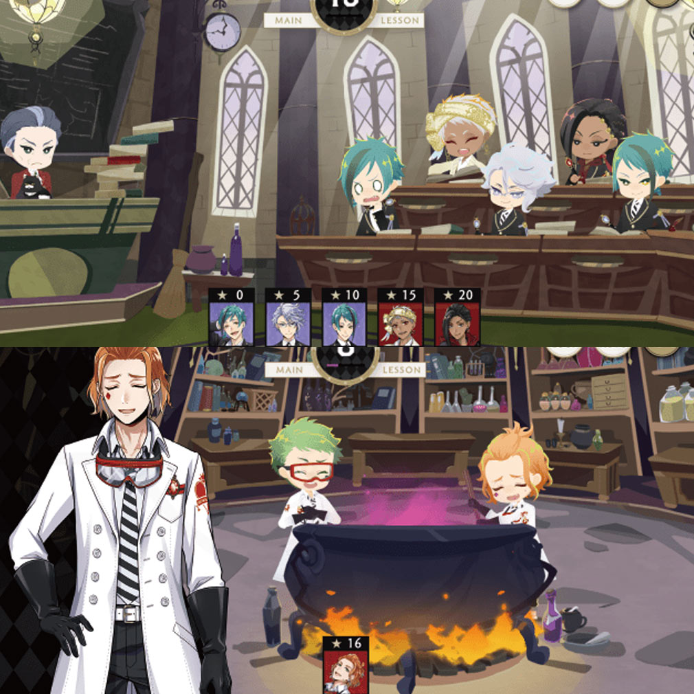 ディズニー ツイステッドワンダーランド(ツイステ) 学園で授業を受けるスクリーンショット