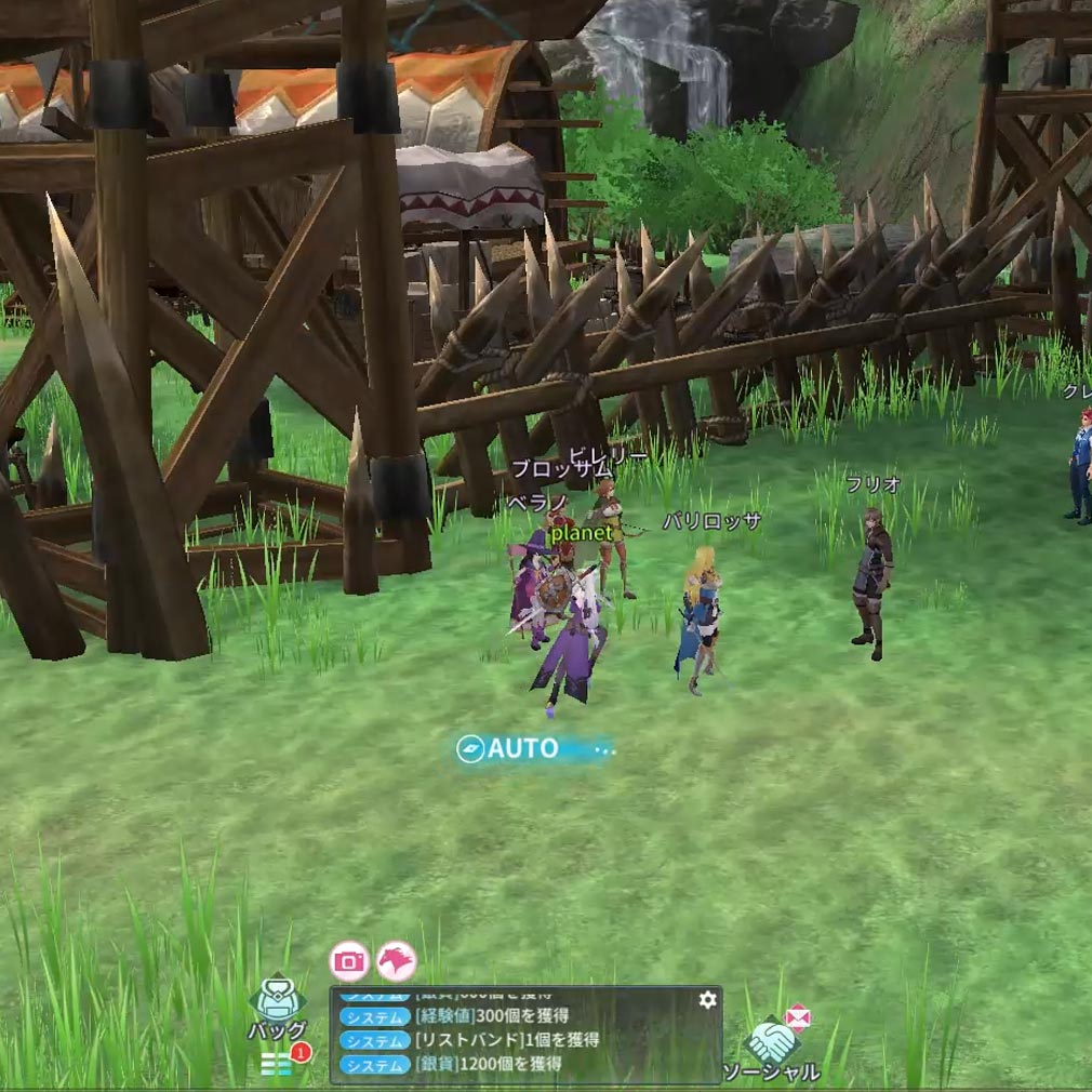 Lv2からチートだった元勇者候補のまったり異世界ライフ リバースダイブ　原作キャラの『フリオ』が存在するMMOフィールドスクリーンショット