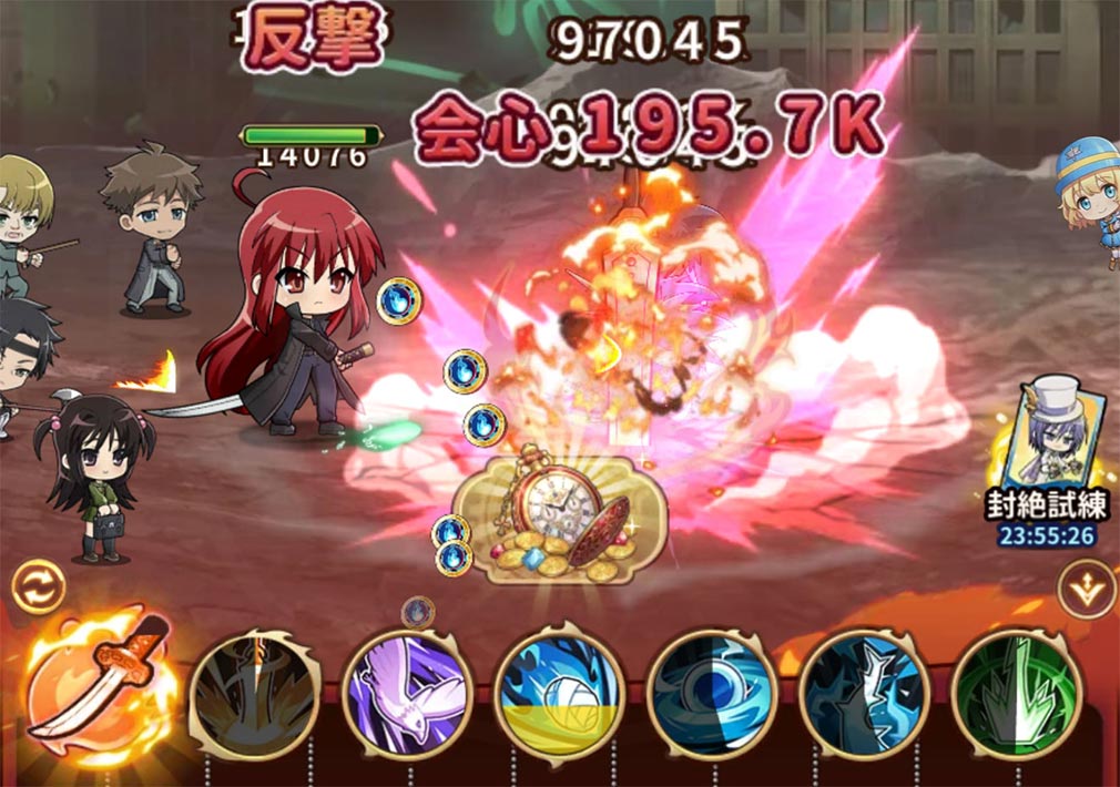 灼眼のシャナ ブレイズエッジ(シャナブレ) 『炎髪灼眼の討ち手』となって活躍するシャナのバトルスクリーンショット