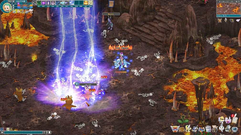 エンジェルズオンライン グローバル（Angels Online Global）　ダンジョンでクエストバトルするスクリーンショット