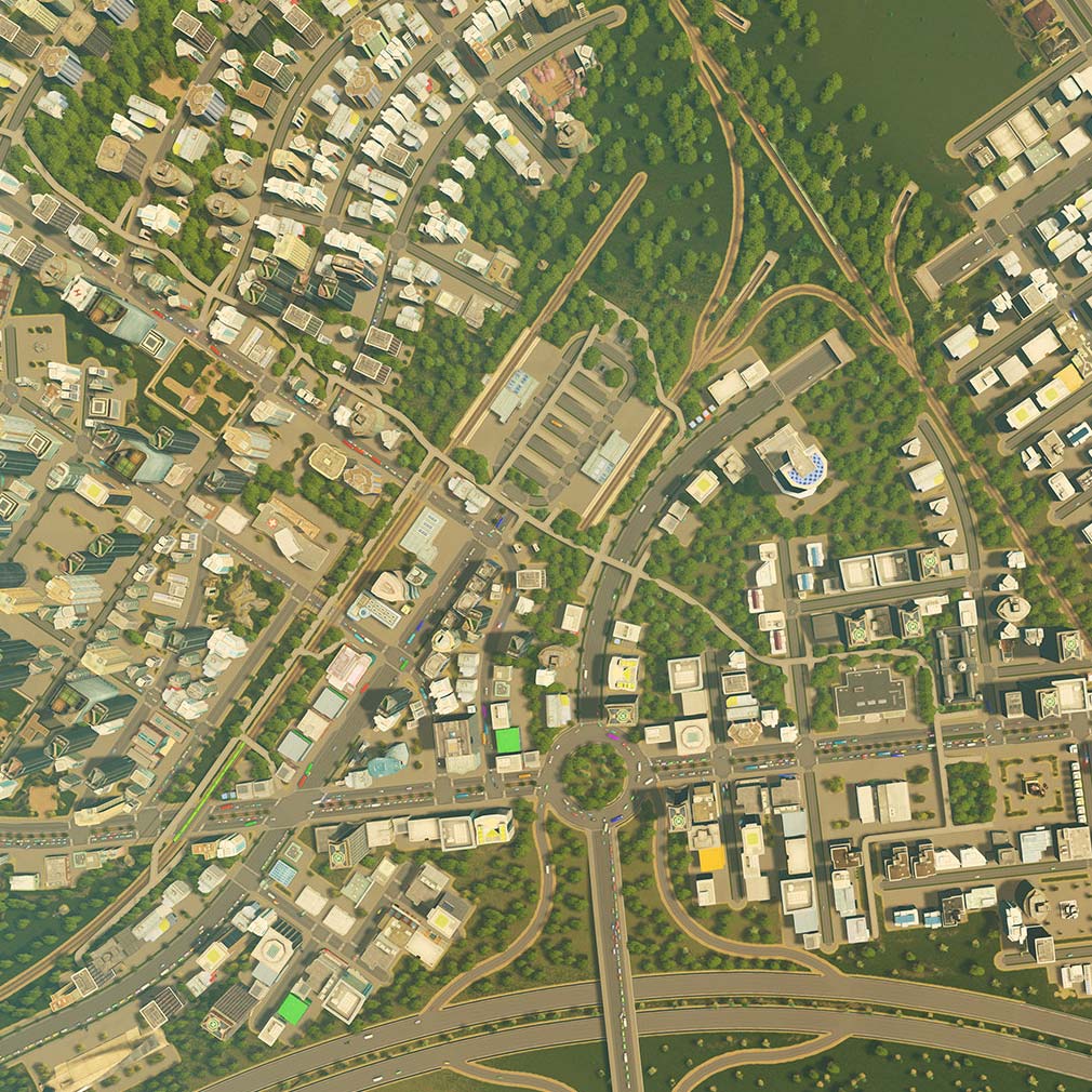 Cities Skylines（シティーズ：スカイライン）　大都市開発を進めるスクリーンショット