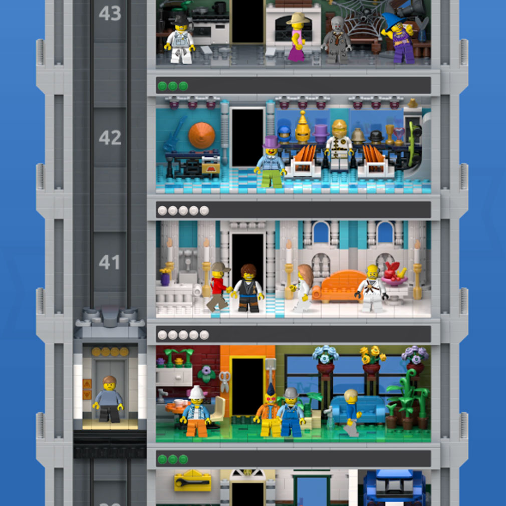 LEGO(R) Tower（レゴタワー）　フロアの色んな種類の施設スクリーンショット