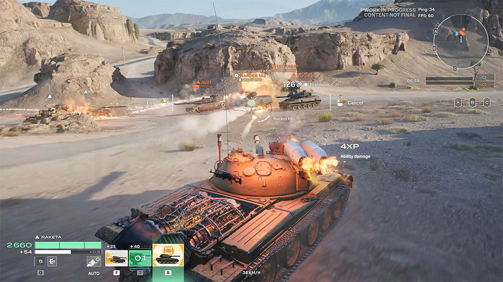 World of Tanks HEAT（WoTHEAT）　対戦モードスクリーンショット