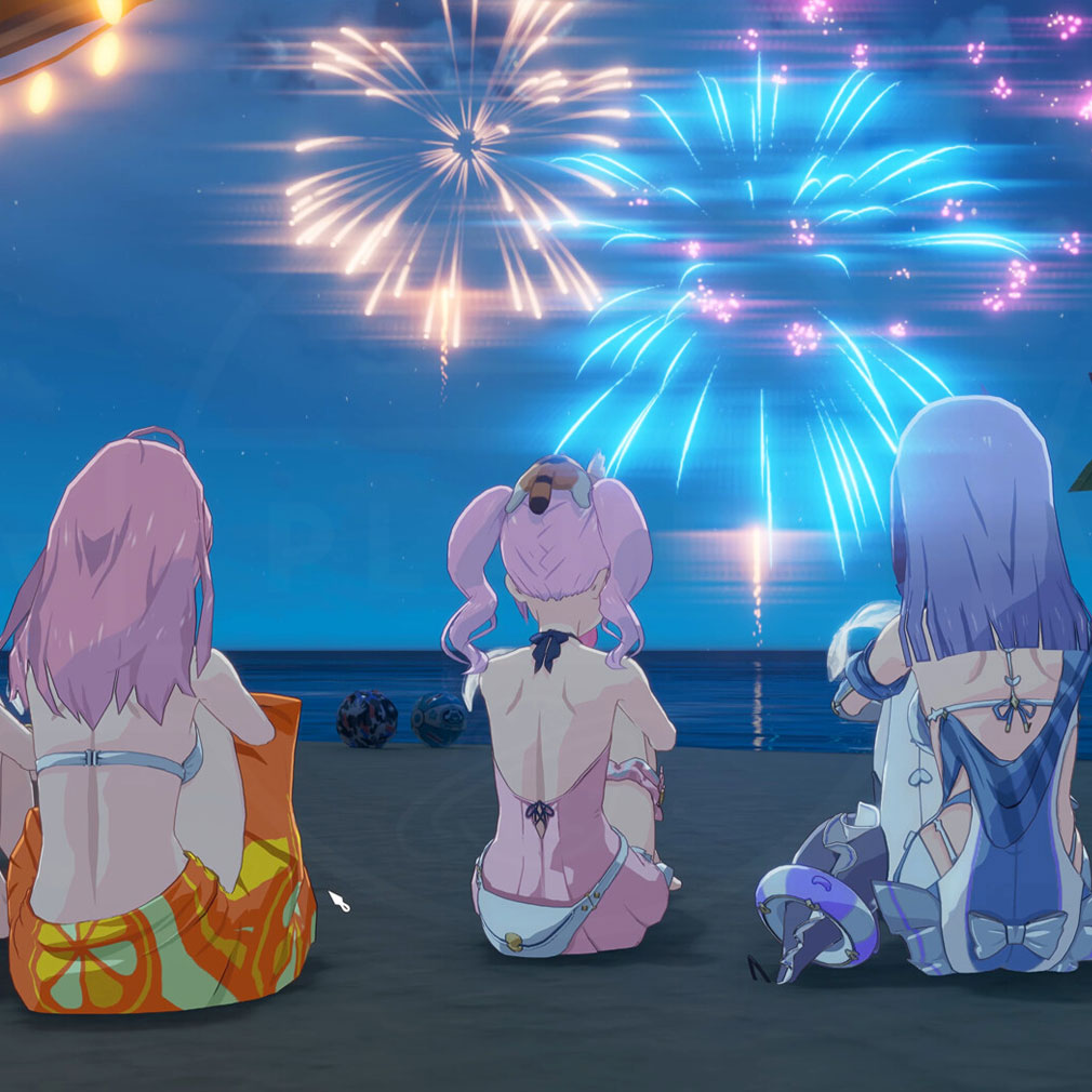 ブループロトコル スターレゾナンス(Blue Protocol Star Resonance) みんなで花火を楽しむスクリーンショット