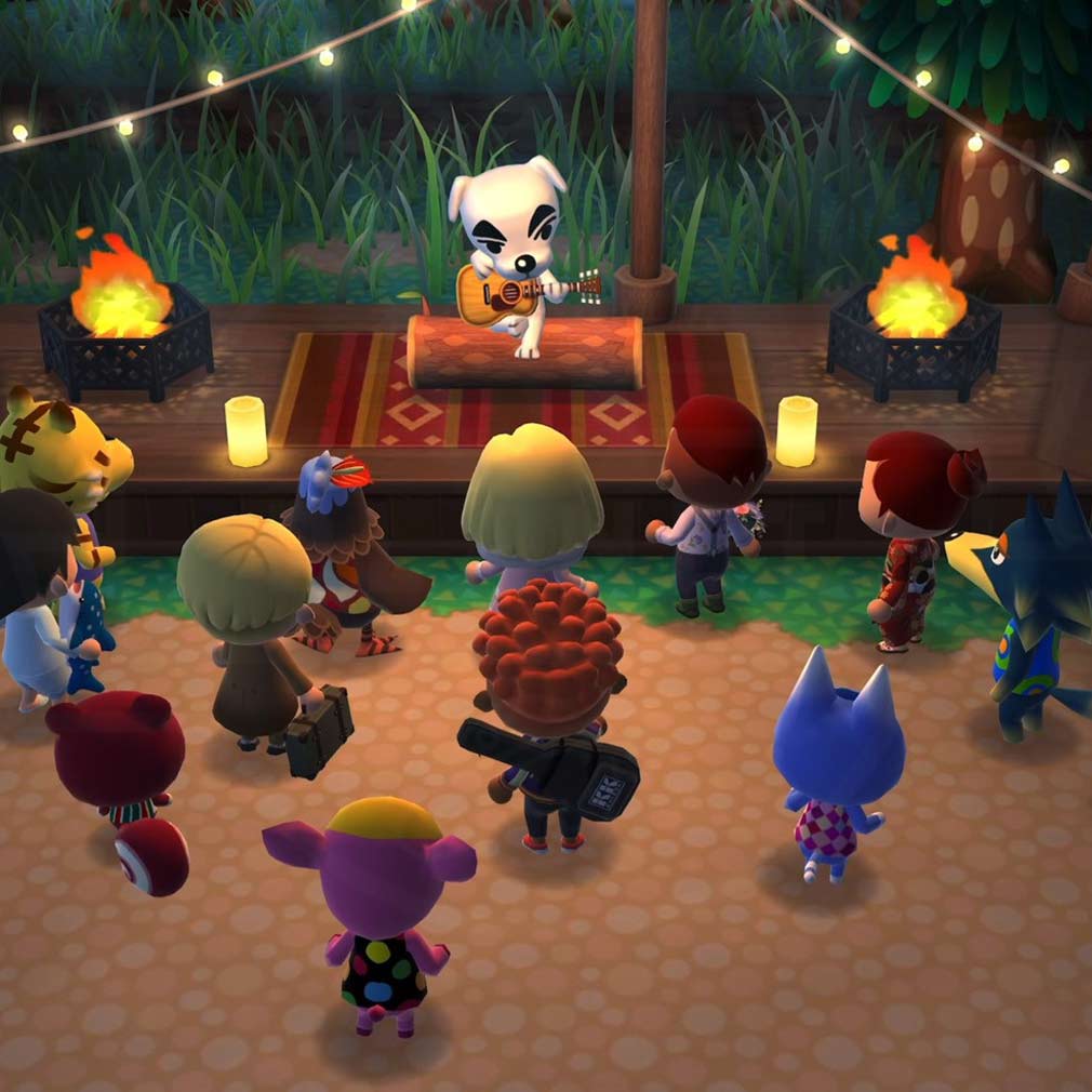どうぶつの森 ポケットキャンプ コンプリート（ポケ森コンプリート）　夜のキャンプ場スクリーンショット