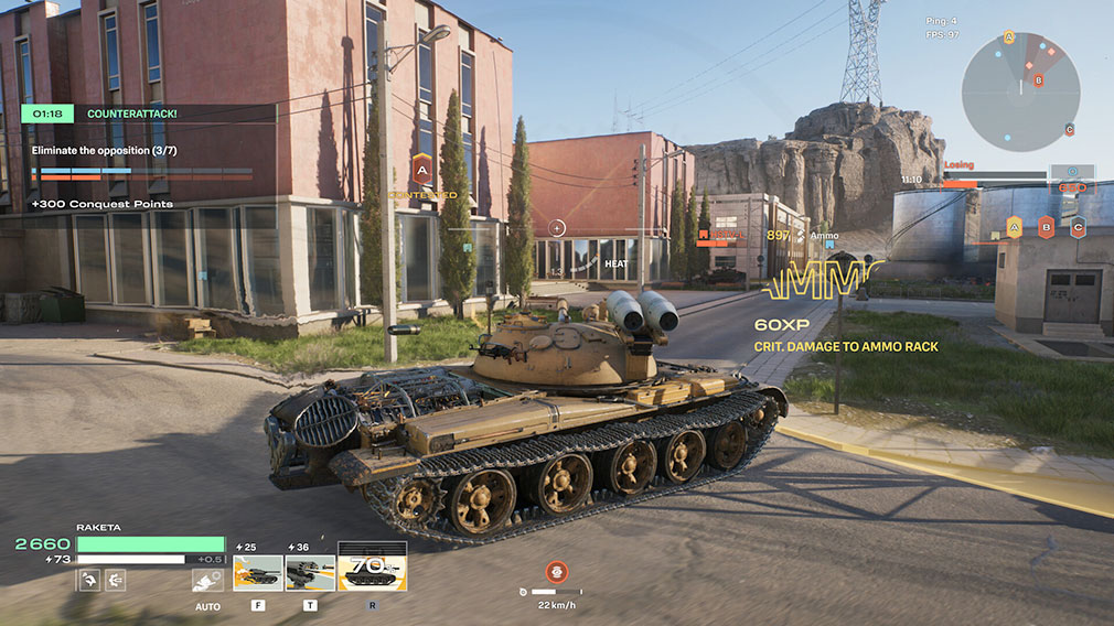 World of Tanks HEAT（WoTHEAT）　対戦モード『コンクエスト』スクリーンショット