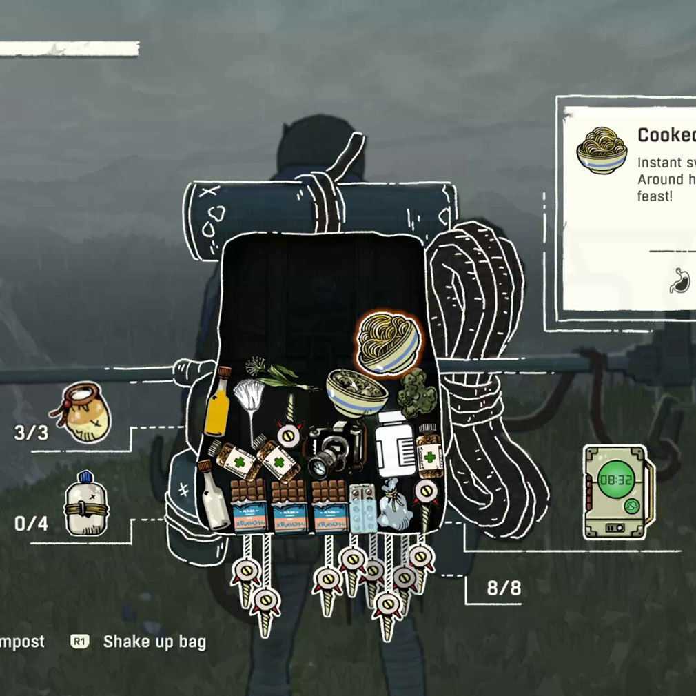 Cairn(ケルン) 持ち物を整理しながら進むスクリーンショット