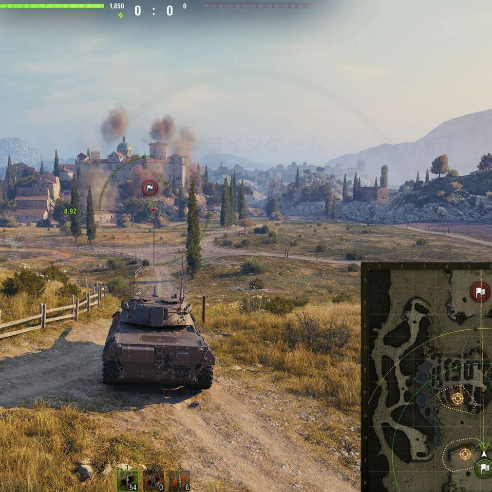 World of Tanks（ワールドオブタンクス）WoT　フラッグ戦スクリーンショット