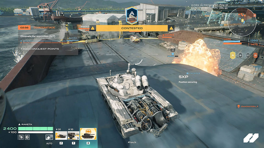 World of Tanks HEAT（WoTHEAT）　対戦モード『ハードポイント』スクリーンショット