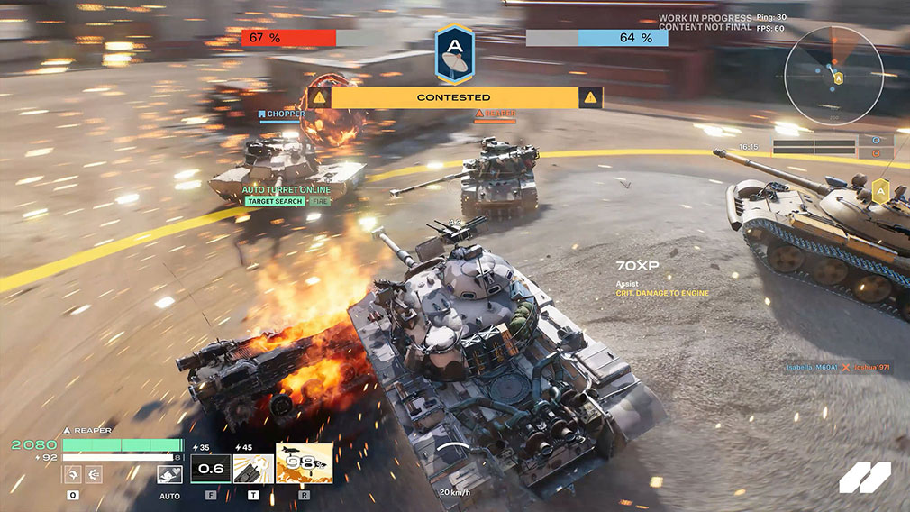 World of Tanks HEAT（WoTHEAT）　対戦モード『コントロール』スクリーンショット