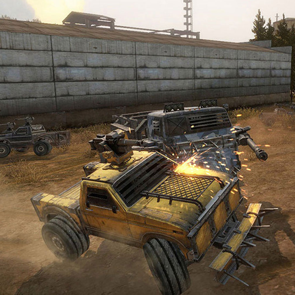CROSSOUT(クロスアウト) マシン対マシンのバトルスクリーンショット