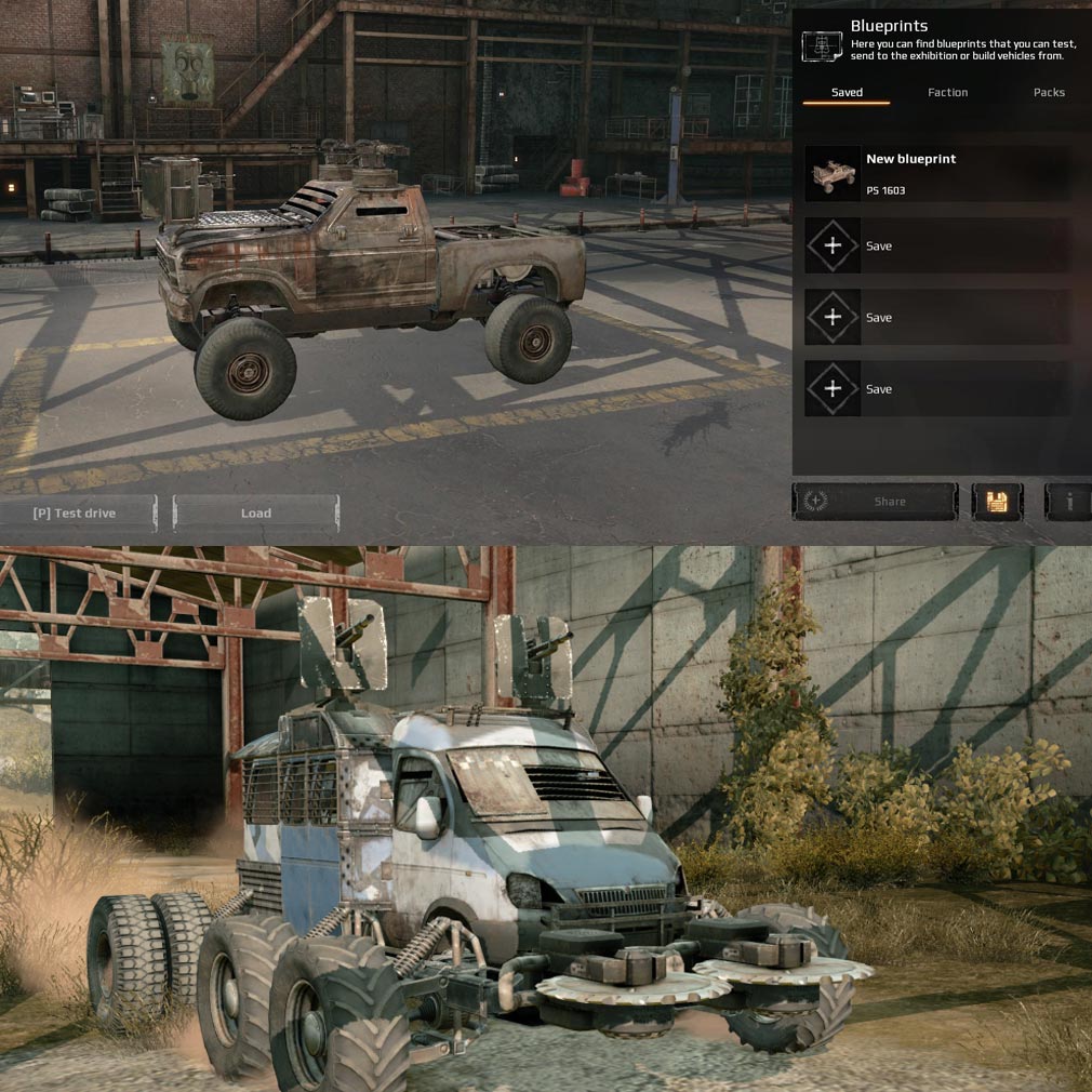 CROSSOUT(クロスアウト) 車両カスタマイズスクリーンショット