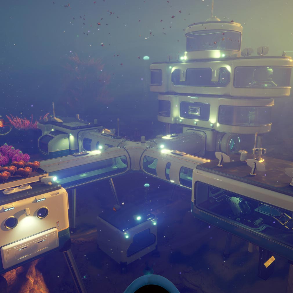 Subnautica2(サブノーティカ2) 水中に基地建設するスクリーンショット