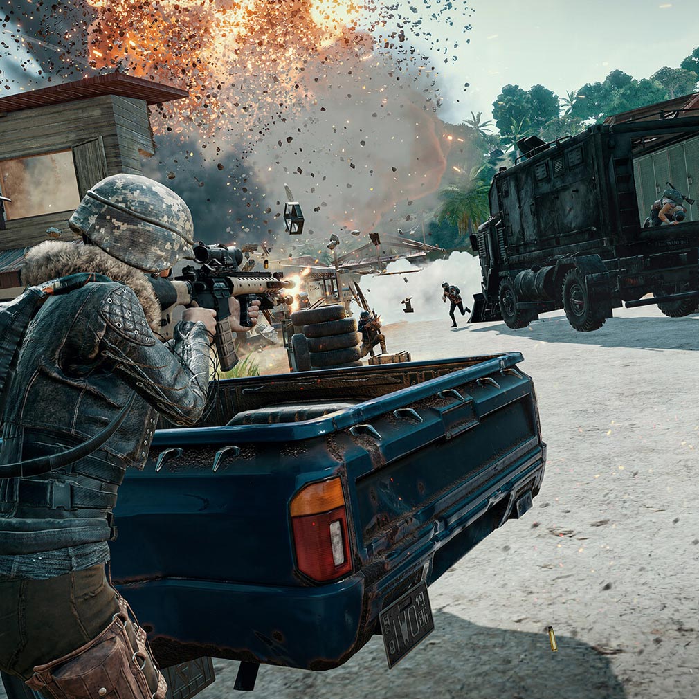 PUBG BATTLEGROUNDS 色んな武器や防具を見つけて戦うスクリーンショット