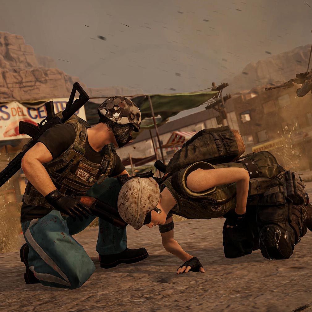 PUBG BATTLEGROUNDS 仲間と一緒に乗り切るスクリーンショット