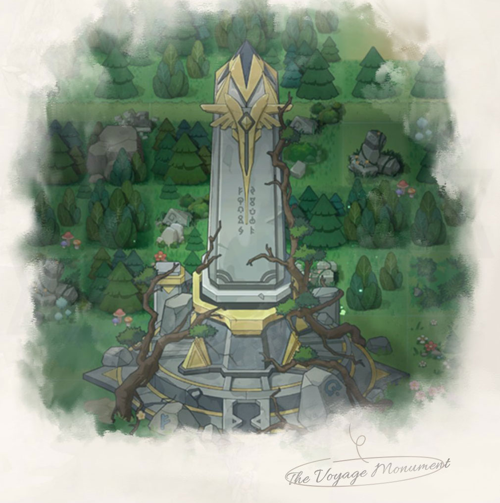 杖と剣の伝説(ツエケン) 世界観『旅の石碑』紹介イメージ