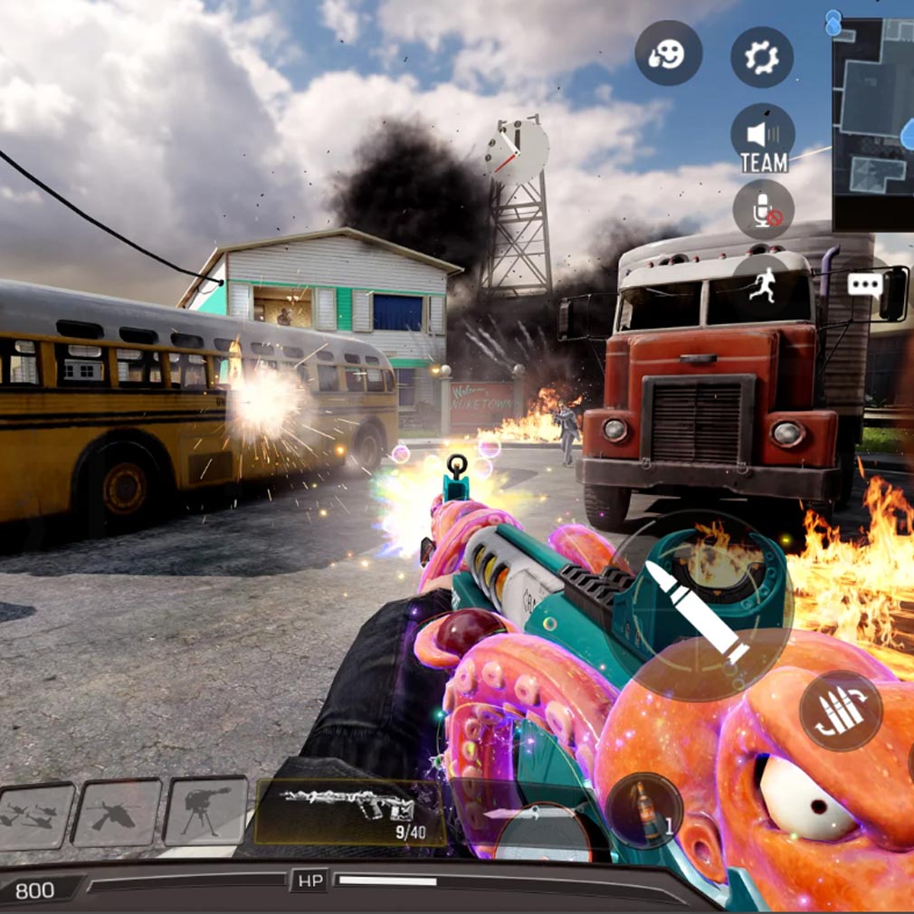 Call of Duty Mobile（CoDモバイル）　バーチャルパッドでバトルスクリーンショット
