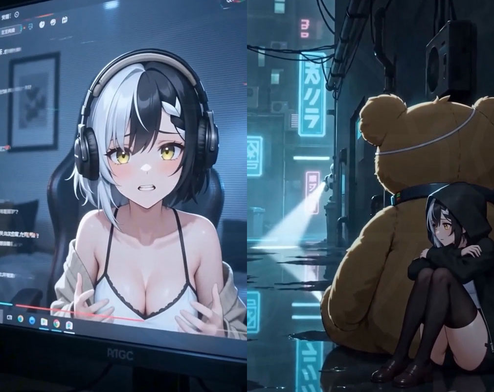 俺のクマ充生活　美少女と契約しすぎた件　ストーリースクリーンショット
